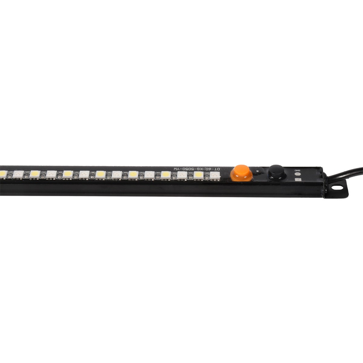 Oxidized black aluminum LED hard light strip with magnetic strip 5050 two-color automotive LED light