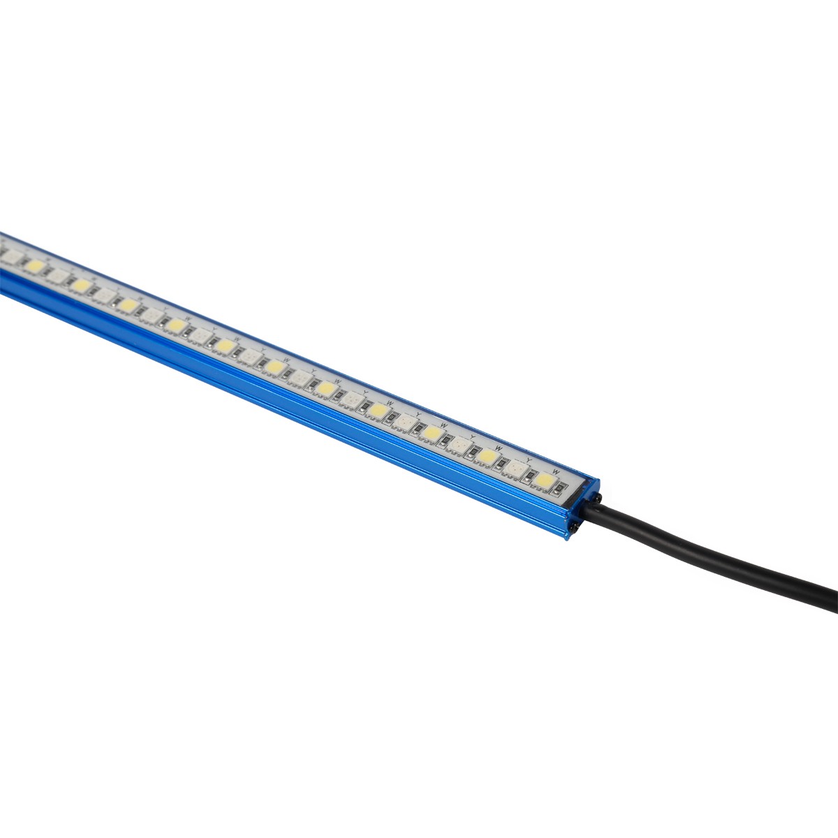 LED hard light strip with magnet Epoxy waterproof 5050 yellow and white two-color patch blue shell L