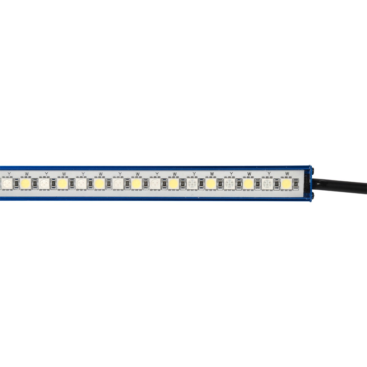 LED hard light strip with magnet Epoxy waterproof 5050 yellow and white two-color patch blue shell L