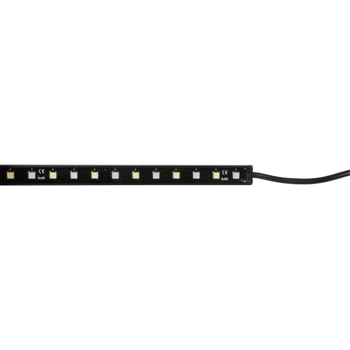 5050 double color LED hard light strip with magnet epoxy waterproof and heightened black aluminum sl