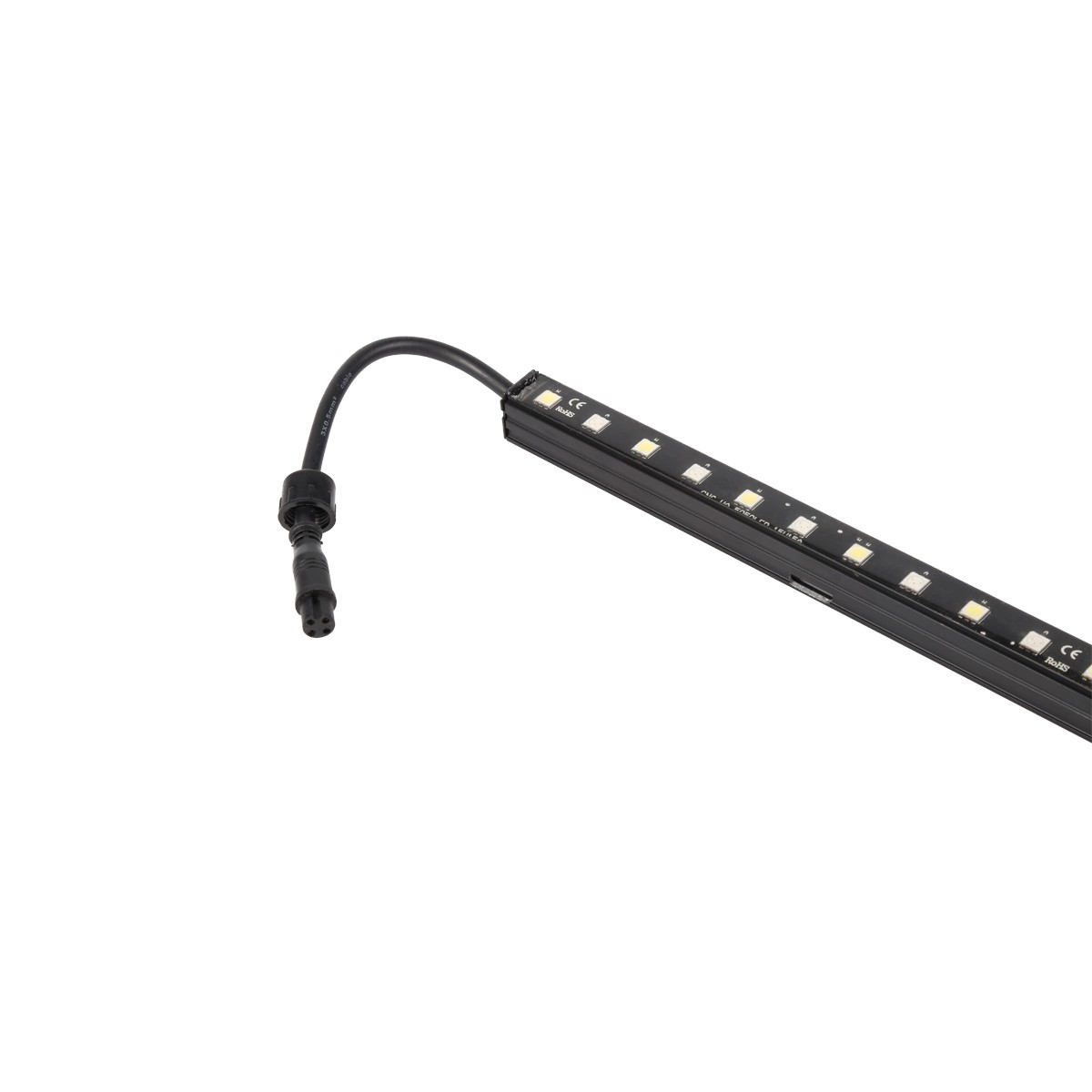 5050 double color LED hard light strip with magnet epoxy waterproof and heightened black aluminum sl