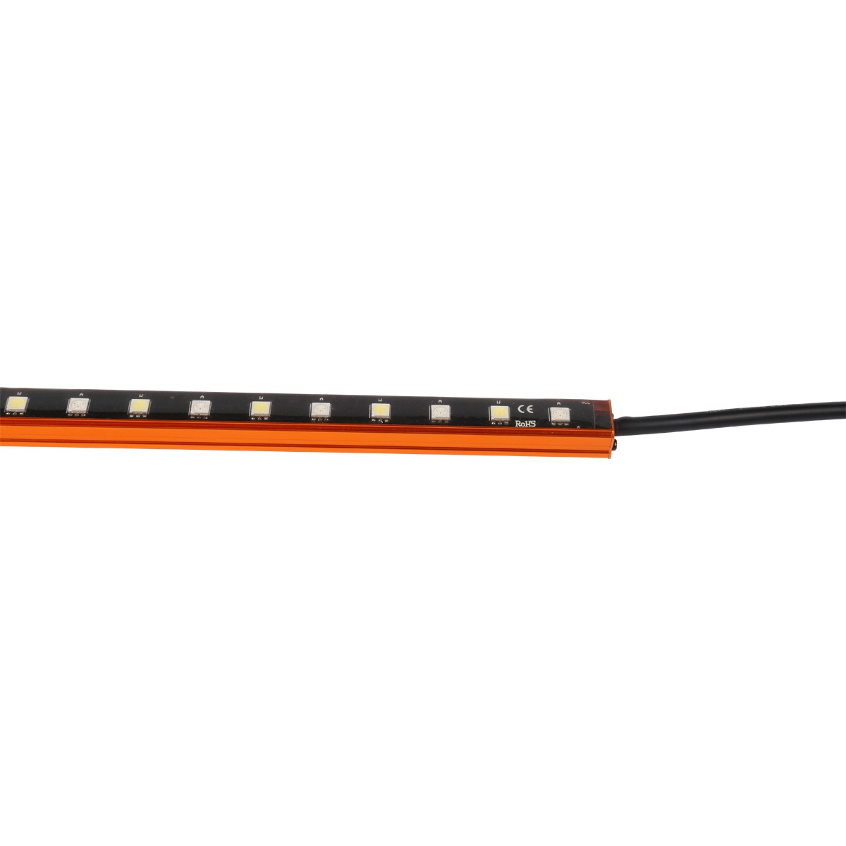 Orange aluminum slot with magnet led light strip silicone waterproof yellow and white switch color l